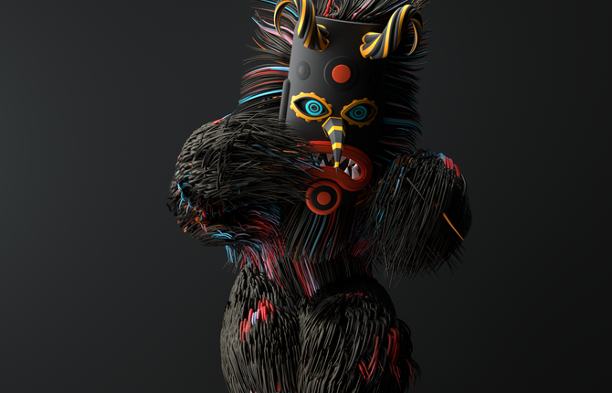 Amazing Renders of Traditional Kukeri Masks